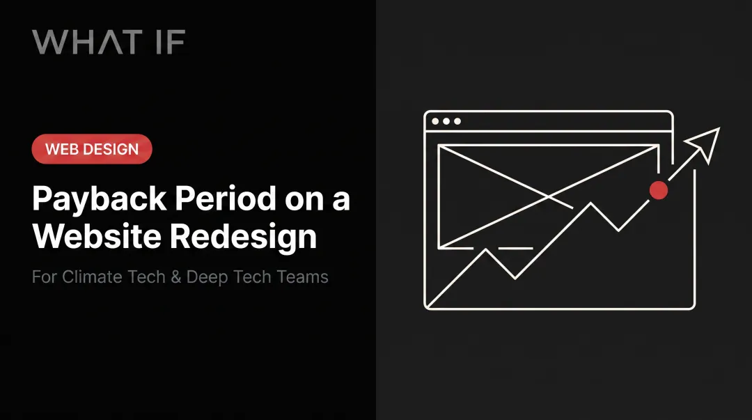 Payback period on a website redesign