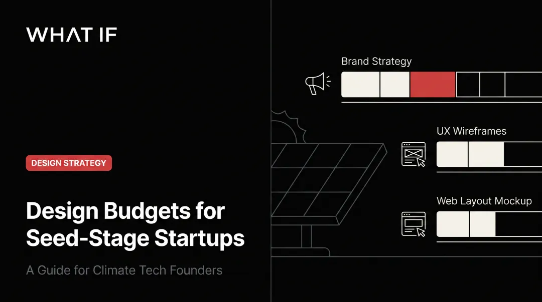 Design budgets for seed-stage startups