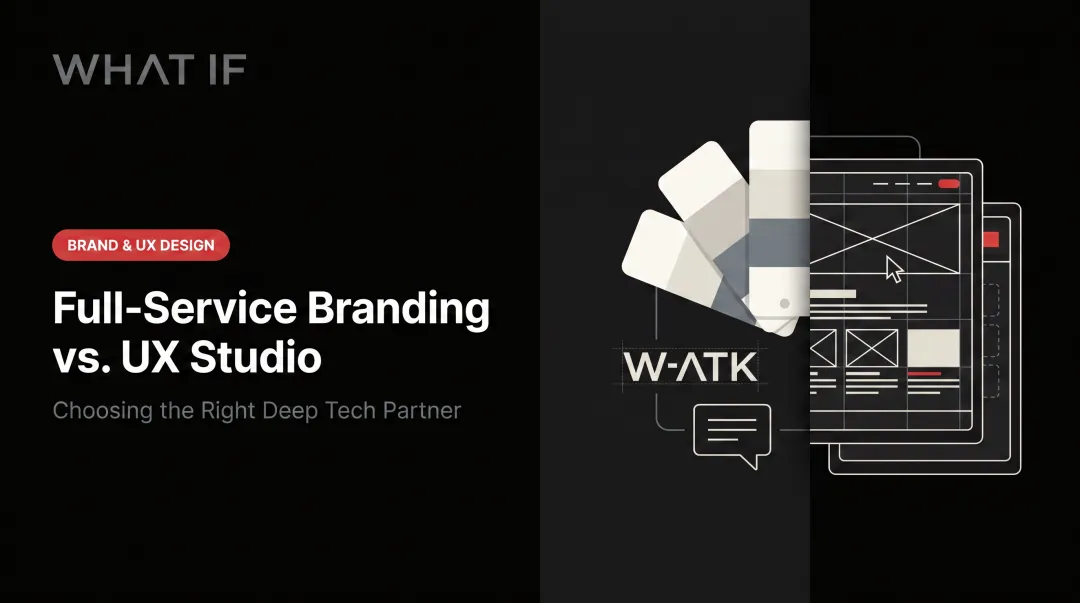 Full-service branding vs. UX studio
