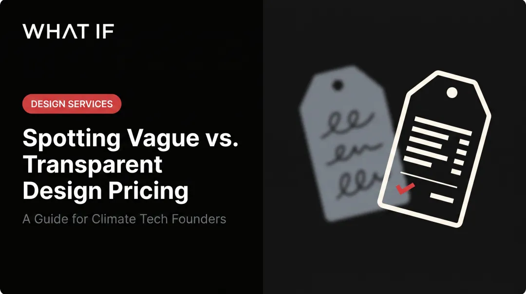 Spotting vague vs. transparent design pricing