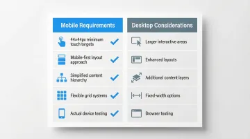 Infographic showing mobile responsiveness best practices