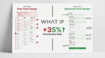 Infographic showing form design best practices