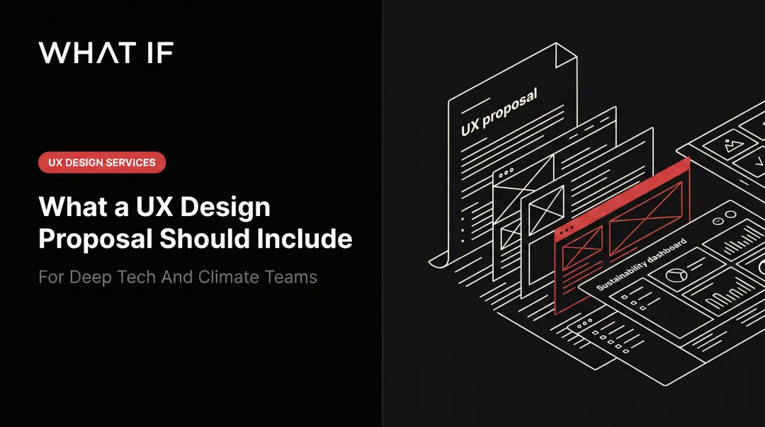 What a UX design proposal should include