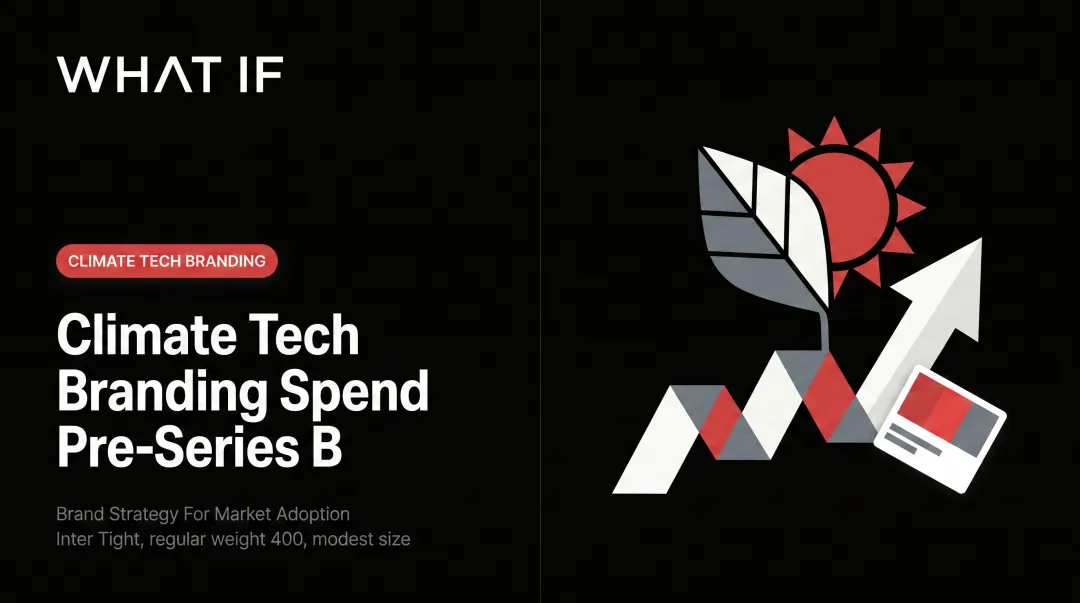 Climate tech branding spend pre-Series B