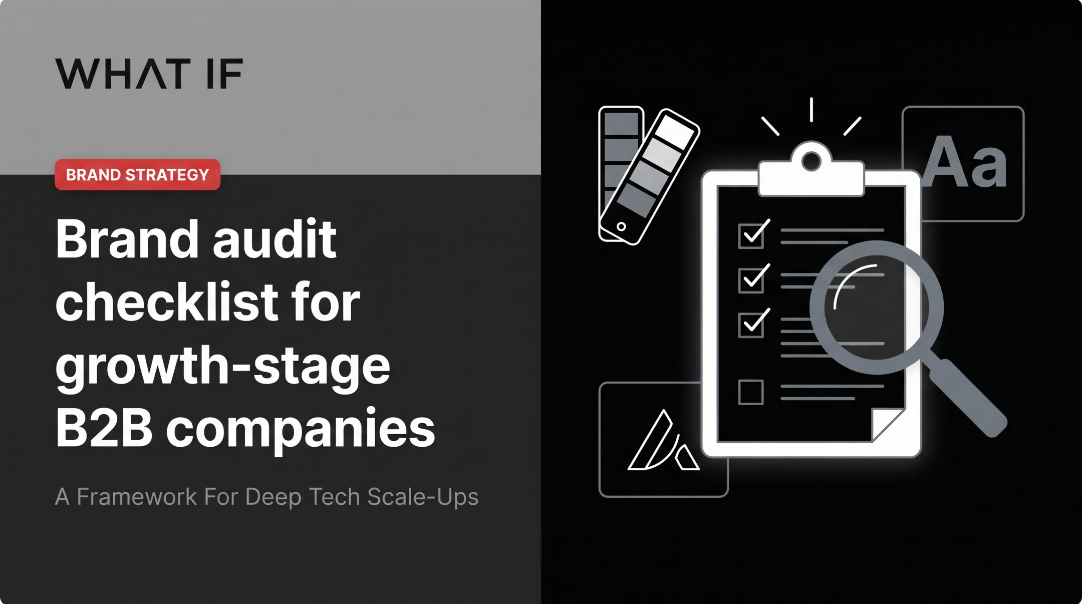 Brand audit checklist for growth-stage B2B companies