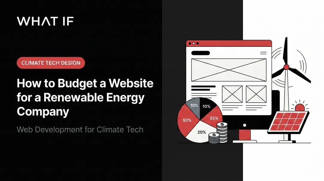 How to budget a website for a renewable energy company