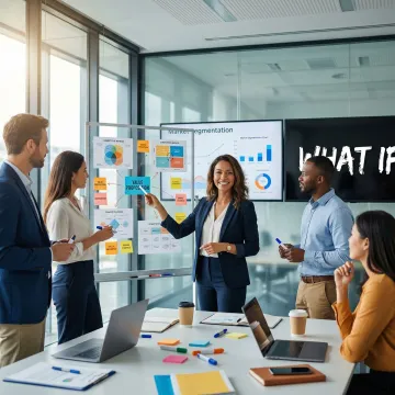 Brand strategy workshop with positioning frameworks and competitive analysis documents