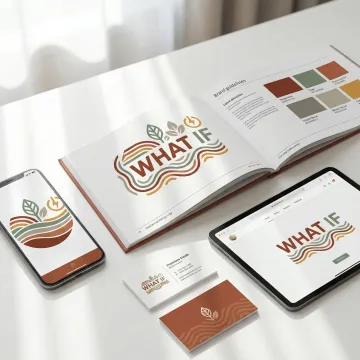 Professional geothermal energy logo designs displayed on modern branding materials