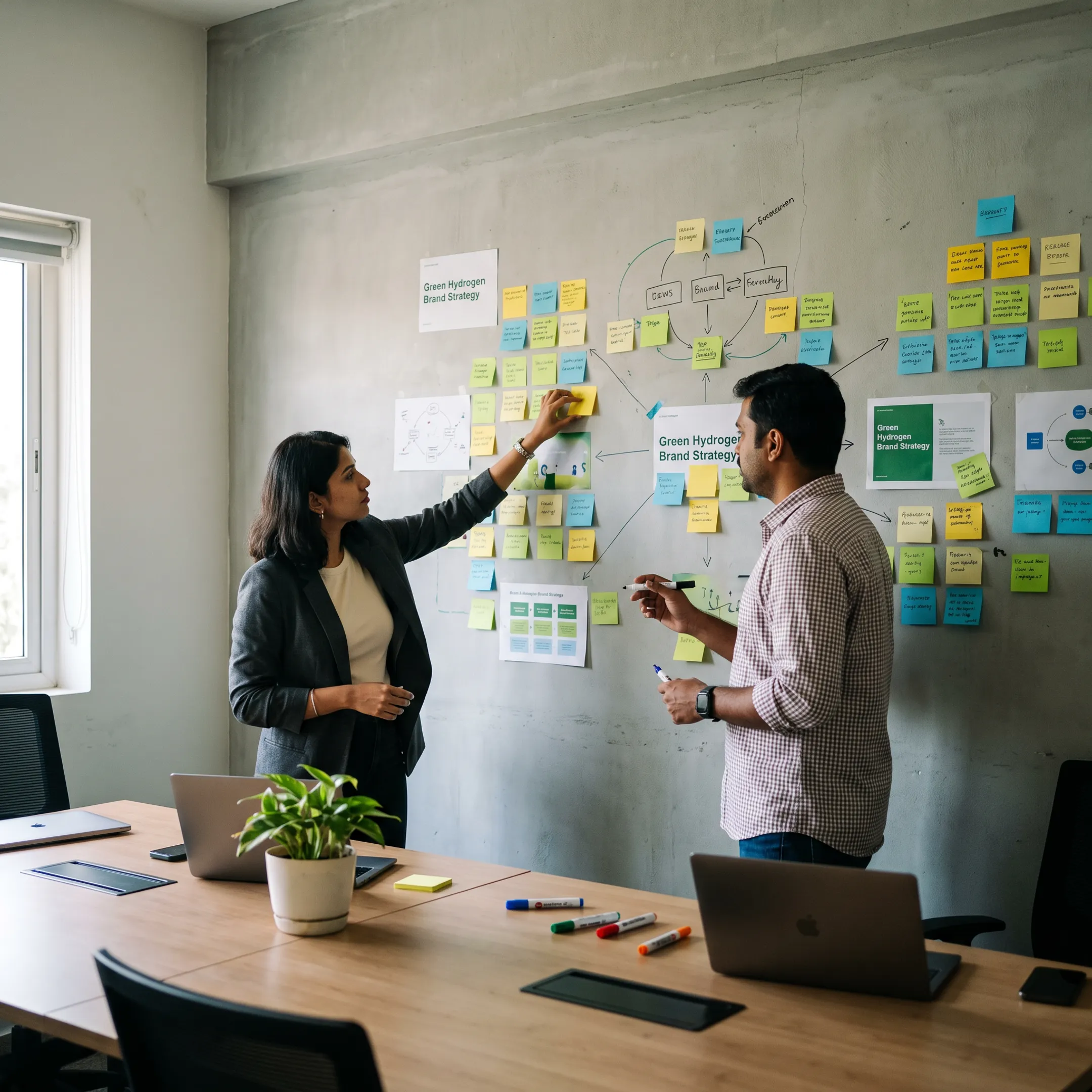 Strategic brand workshop for a green hydrogen production company