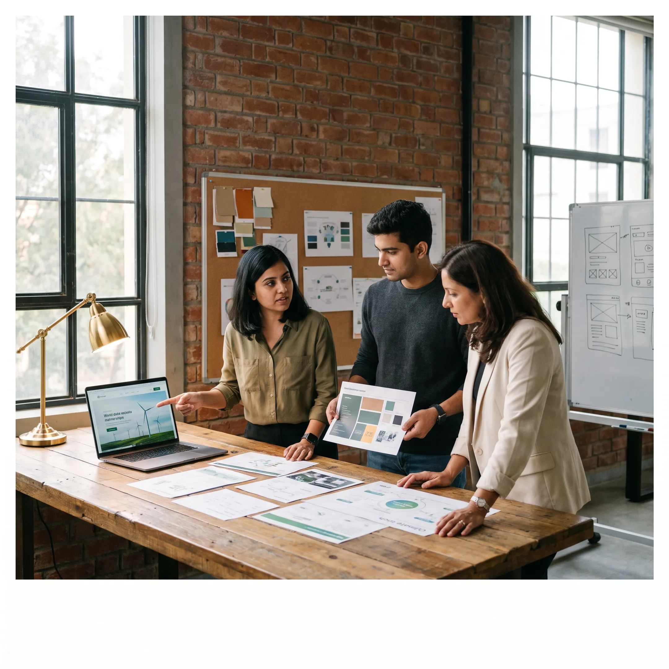 Strategic web design workshop for a cleantech company