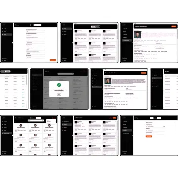 UX design process showing wireframes evolving into high-fidelity prototype screens