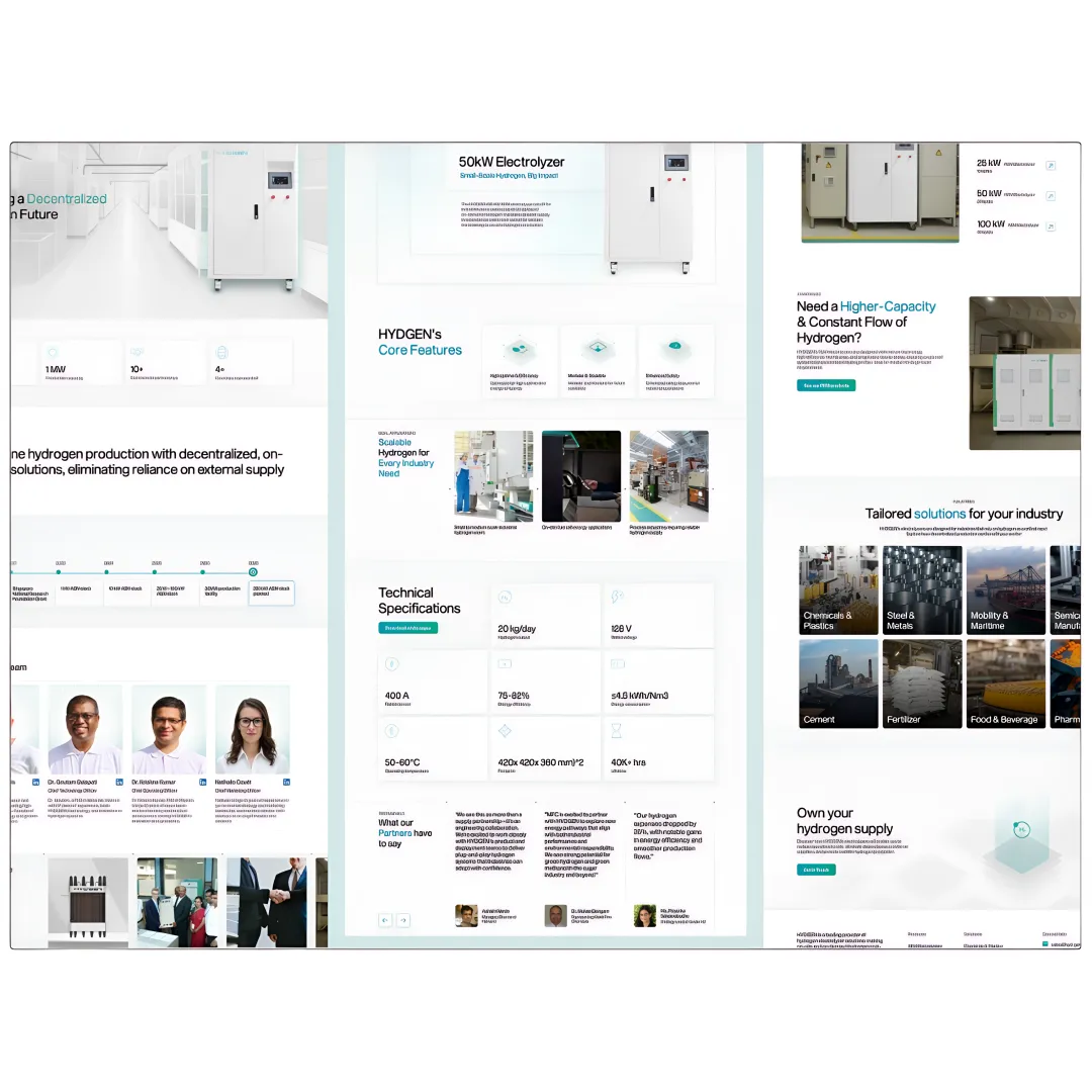 Website design and development services for climate and deep-tech startups