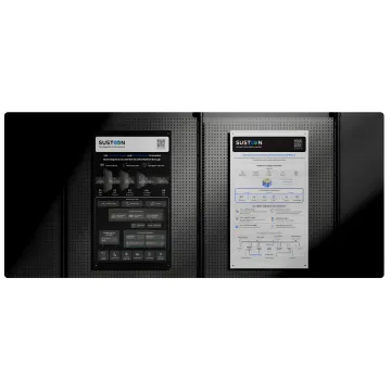 Solar company website interface showing energy monitoring dashboard and conversion elements