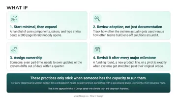 Four-step workflow for maximizing design system adoption and value
