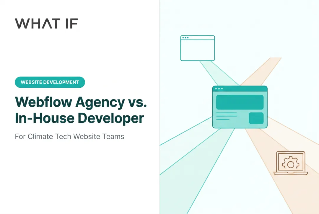 Webflow Agency vs. In-House Developer: Which Should You Choose?
