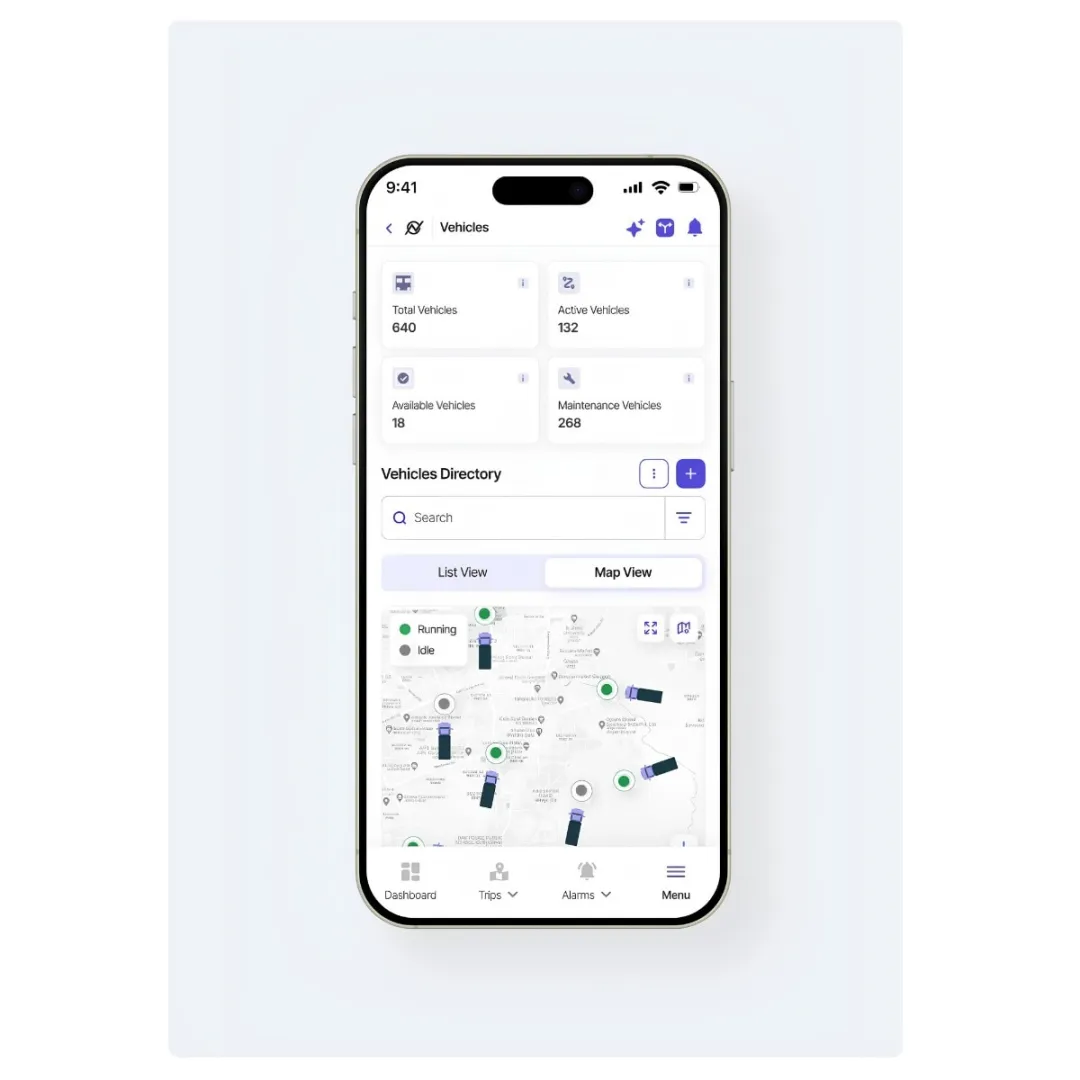 Interactive web app prototype with dashboard screens