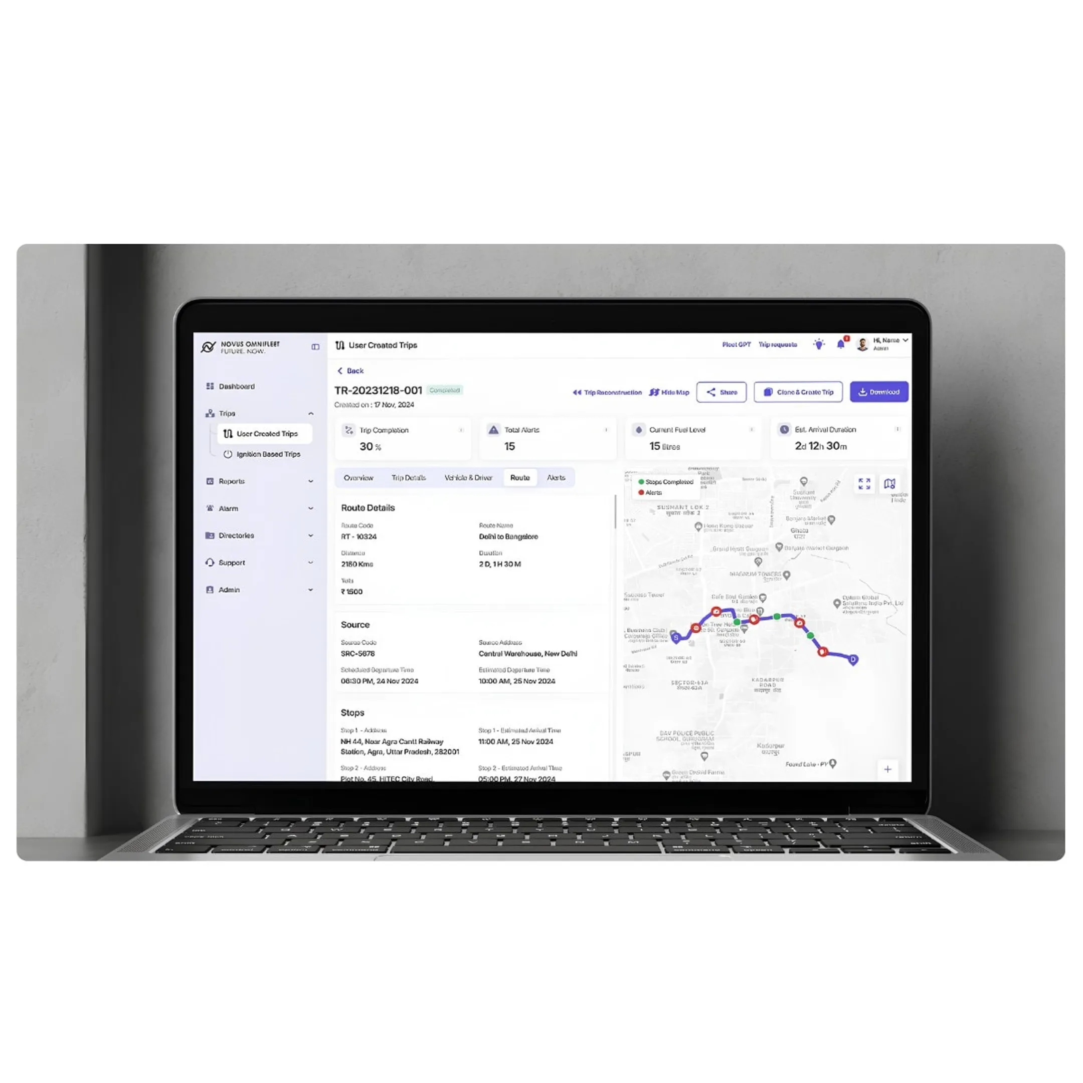 Building energy software website design on screen
