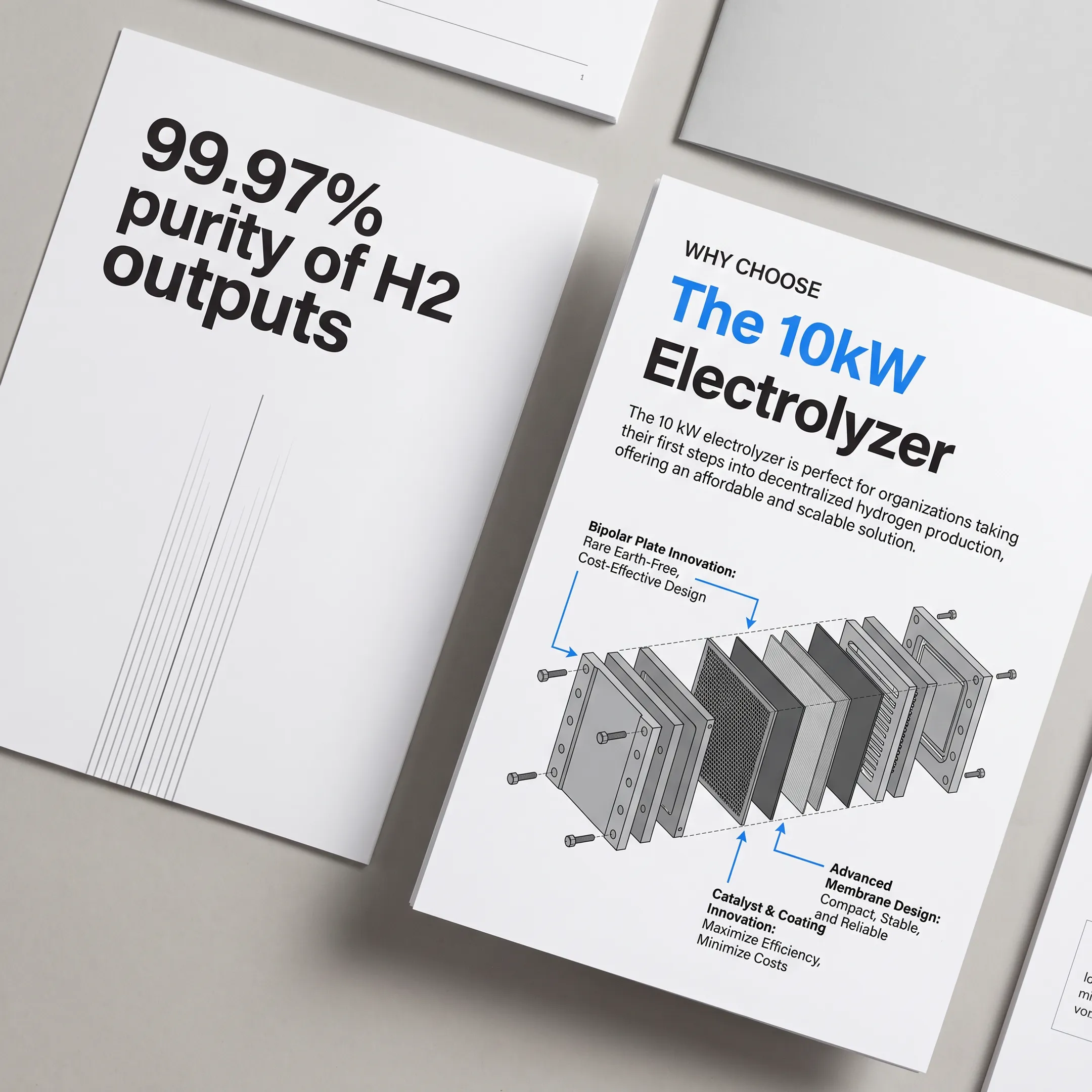 Brand strategy materials for a green hydrogen producer