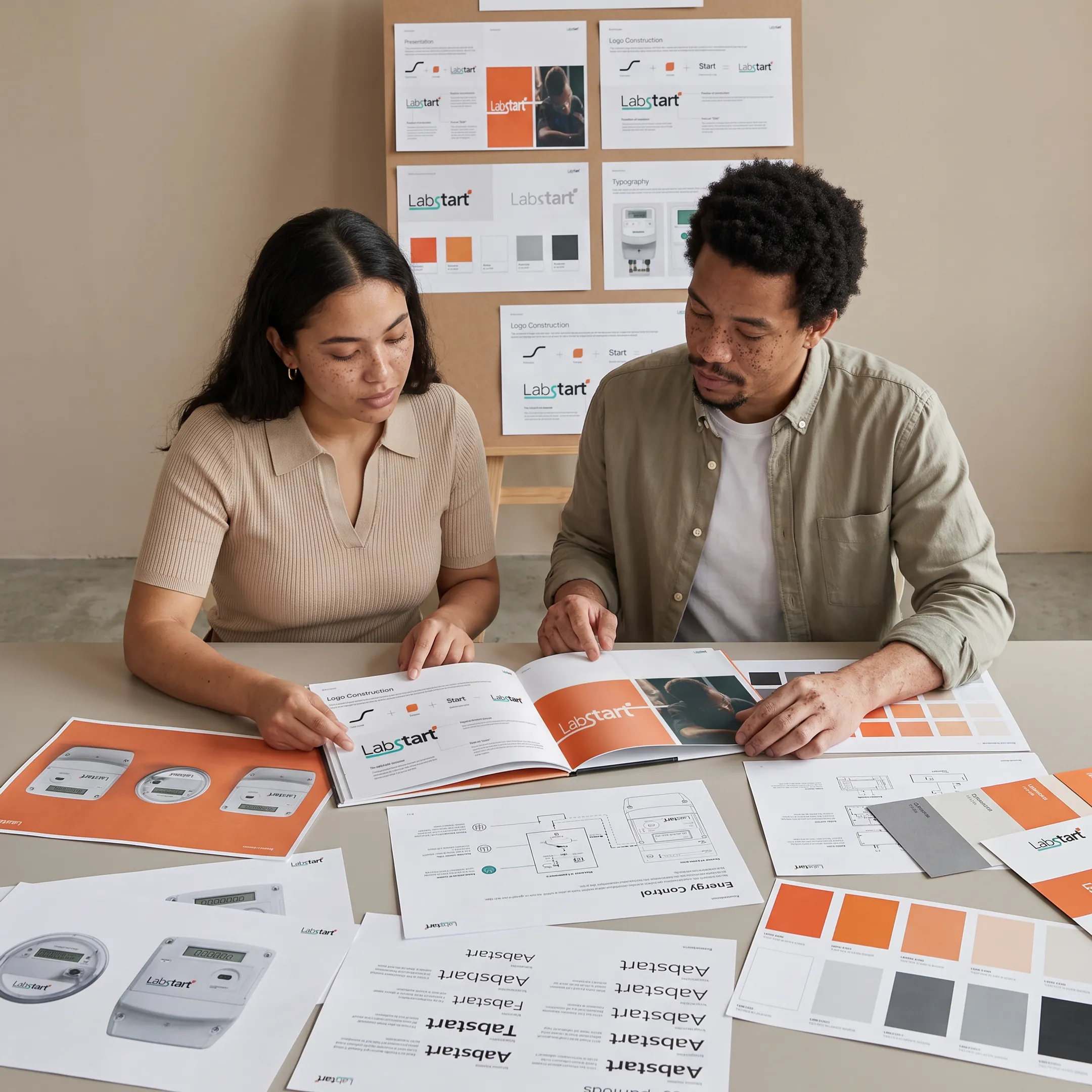 Brand system development for energy hardware technology