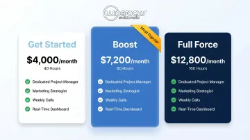 NinjaPromo three-tier subscription pricing comparison infographic for startup social media