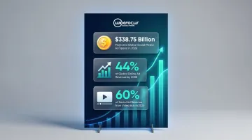 Social media advertising spend growth projections from 2025 to 2030 statistics