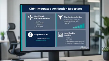 B2B paid social CRM-integrated multi-touch attribution reporting metrics breakdown