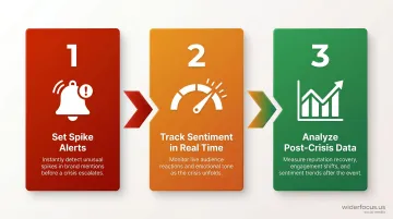 3-step crisis management analytics workflow for financial services social media teams