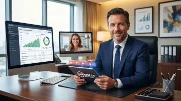 Financial advisor building client trust through consistent digital content presence