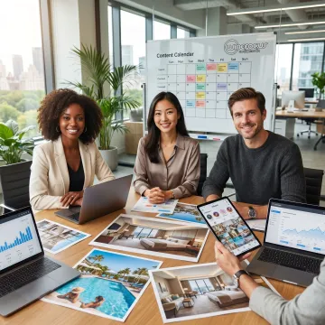 Hotel brand social media campaign planning