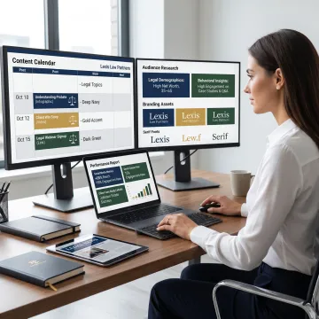 Social media strategy planning for a law firm