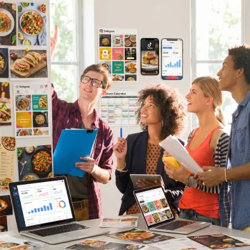 Restaurant social media marketing campaign planning