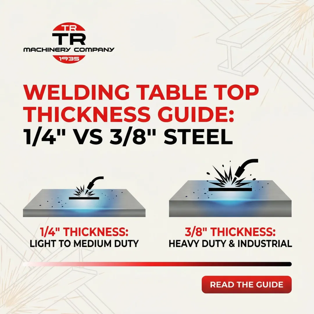 Welding Table Top Thickness Guide: 1/4" vs 3/8" Steel