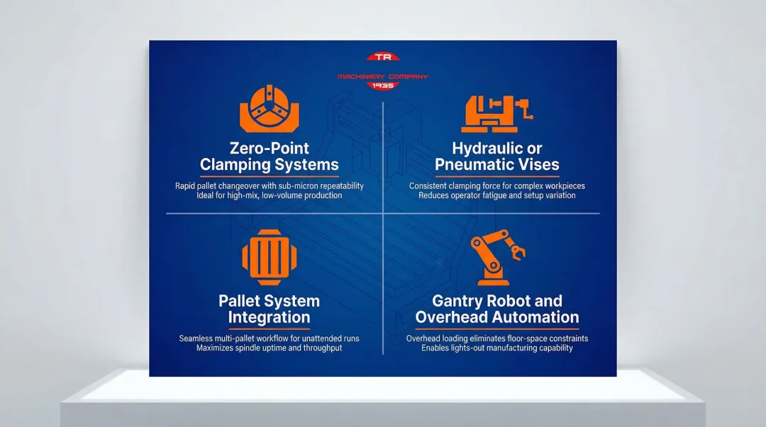 Four workholding strategies to maximize traveling column machine productivity and throughput