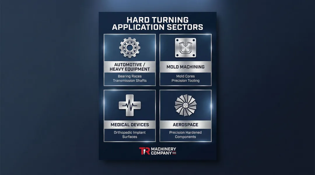 Hard turning key industries and applications across aerospace medical mold manufacturing
