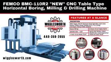 FEMCO BMC-110R2 CNC Table Type Horizontal Boring, Milling & Drilling Machine