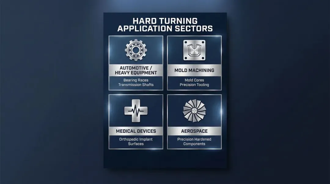 Hard turning key industries and applications across aerospace medical mold manufacturing