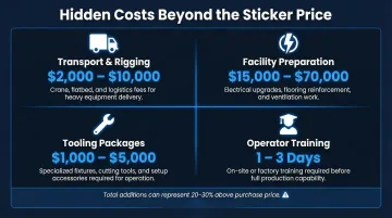 Four hidden cost categories when buying a used CNC lathe beyond sticker price