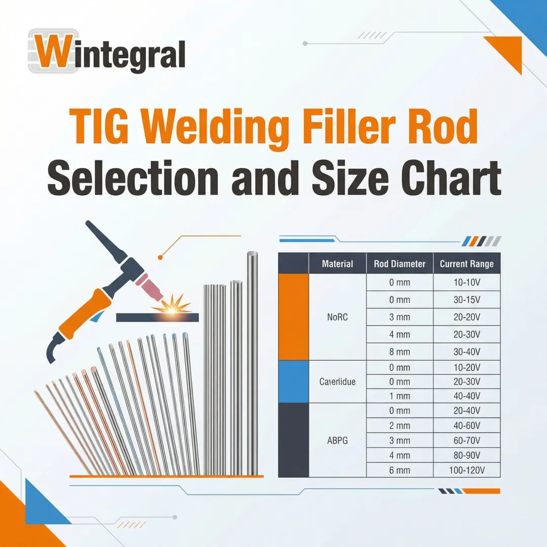TIG Welding Filler Rod Selection and Size Chart