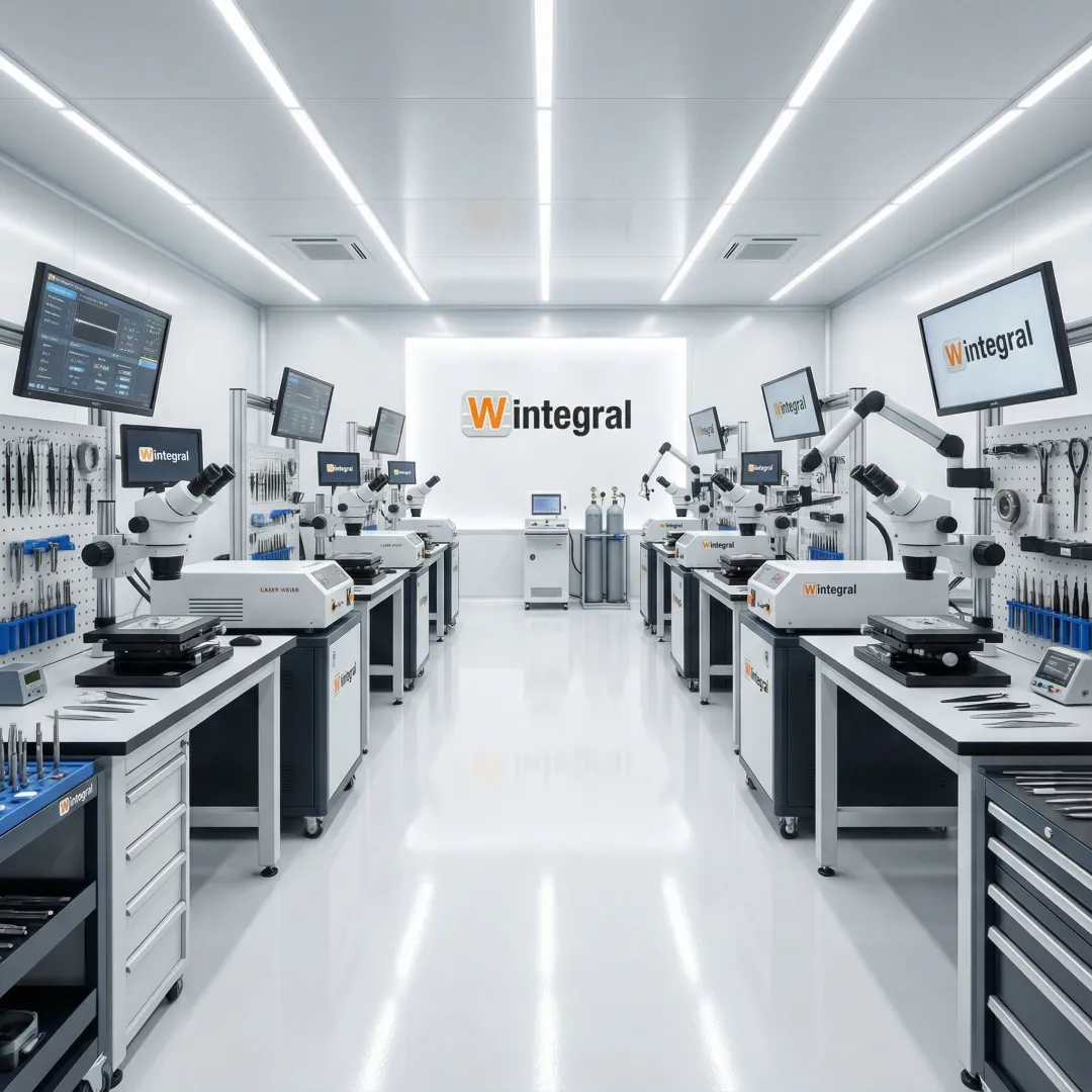 Modern micro welding facility with laser and plasma welding equipment