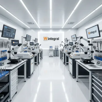 Modern micro welding facility with laser and plasma welding equipment