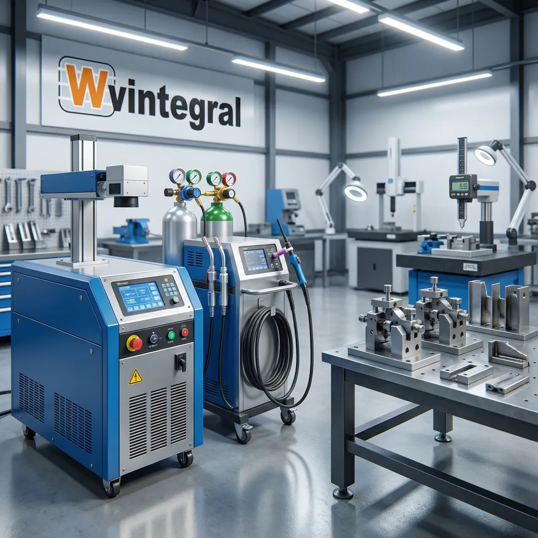 Advanced precision welding equipment in industrial fabrication facility