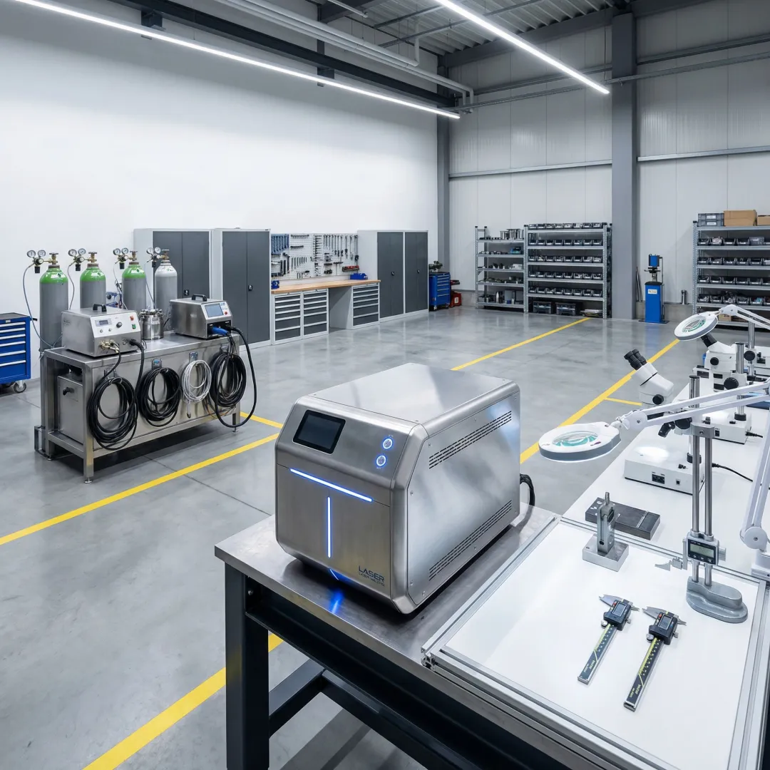 Advanced multi-process welding facility with laser and TIG welding equipment