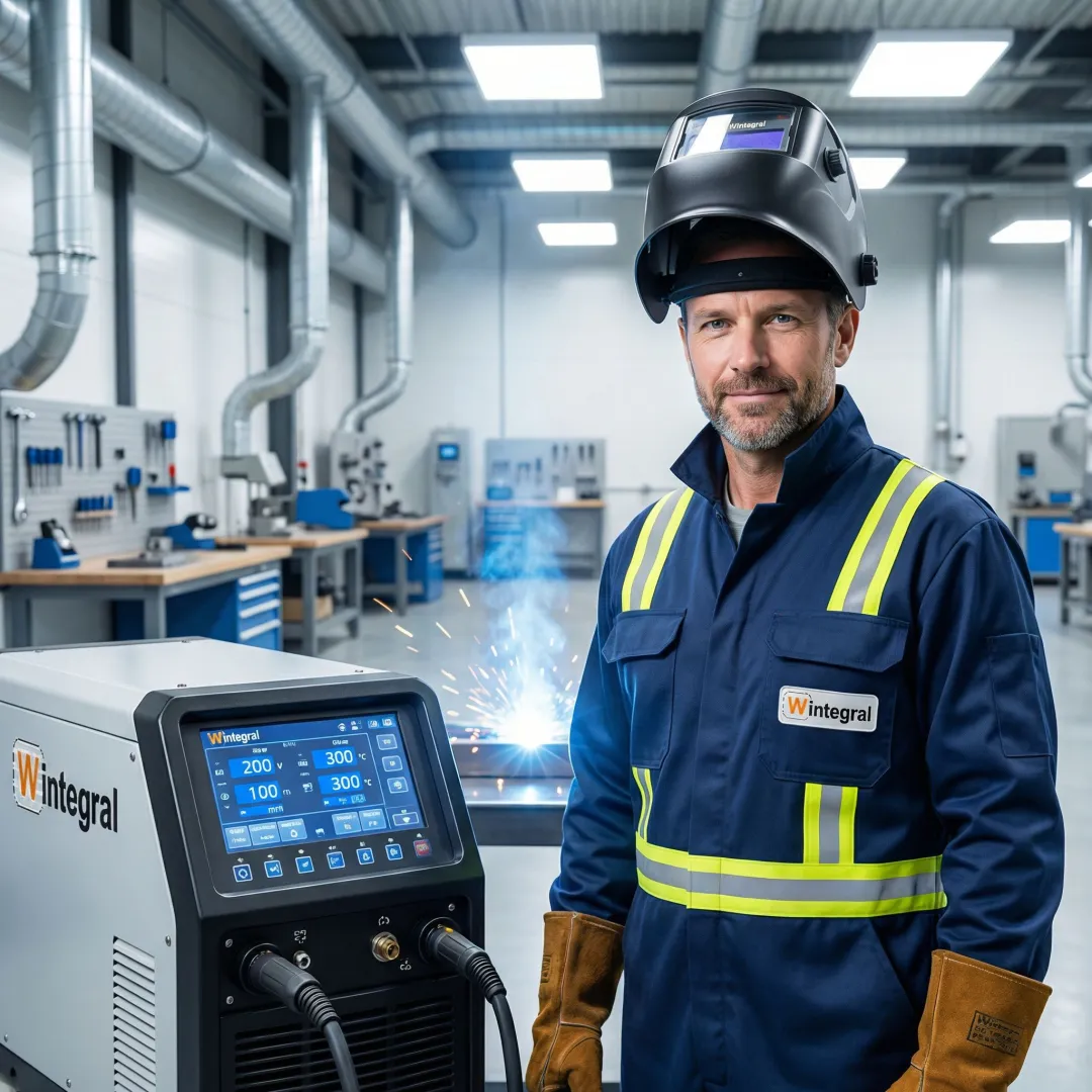 Professional welder performing precision fabrication work in industrial facility