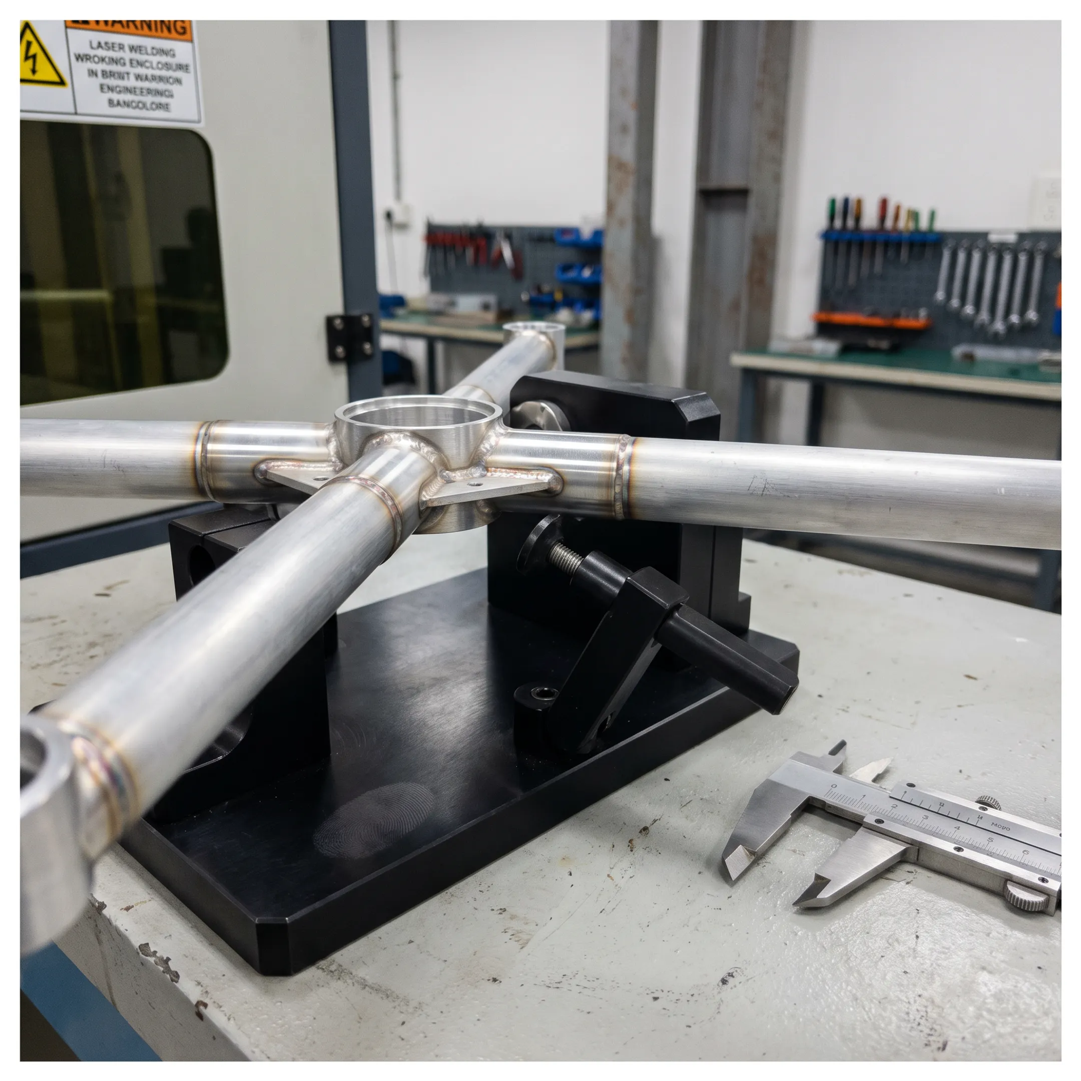 Laser-welded lightweight UAV structural assembly