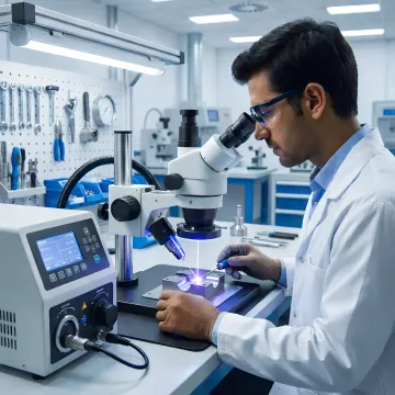 Advanced micro-welding equipment for carbide die repair