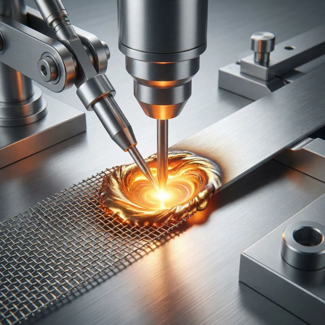 Carbon steel component welding with precision equipment