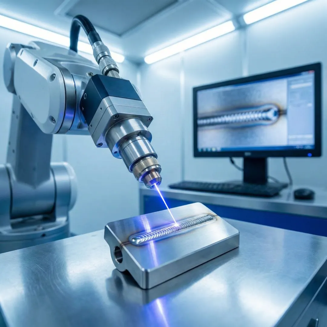 Laser micro welding precision demonstration on miniature component