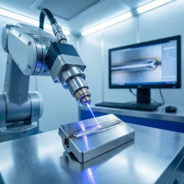 Laser micro welding precision demonstration on miniature component