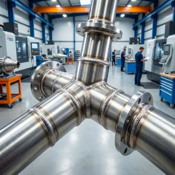 Aerospace-grade stainless steel TIG welded assembly