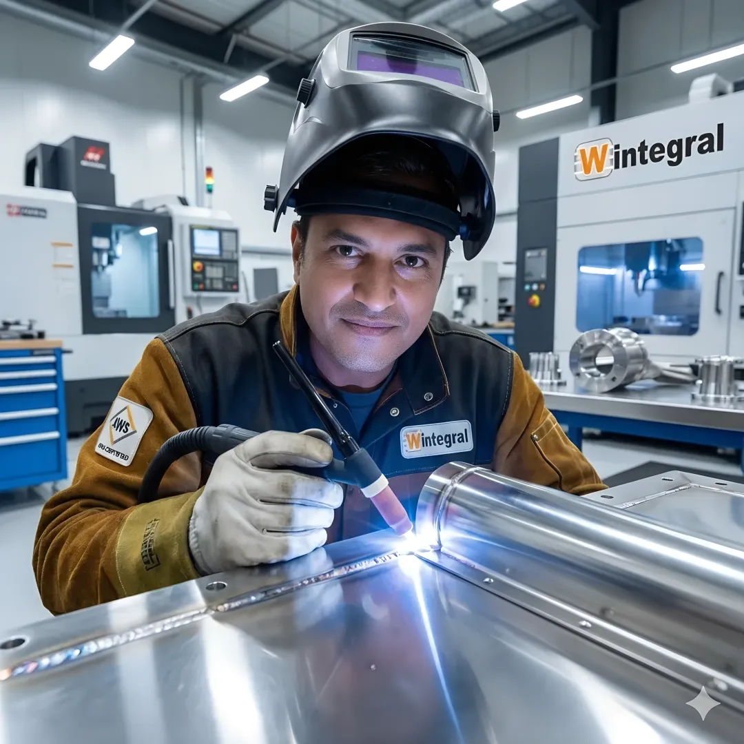 Step-by-step TIG welding process for stainless steel components